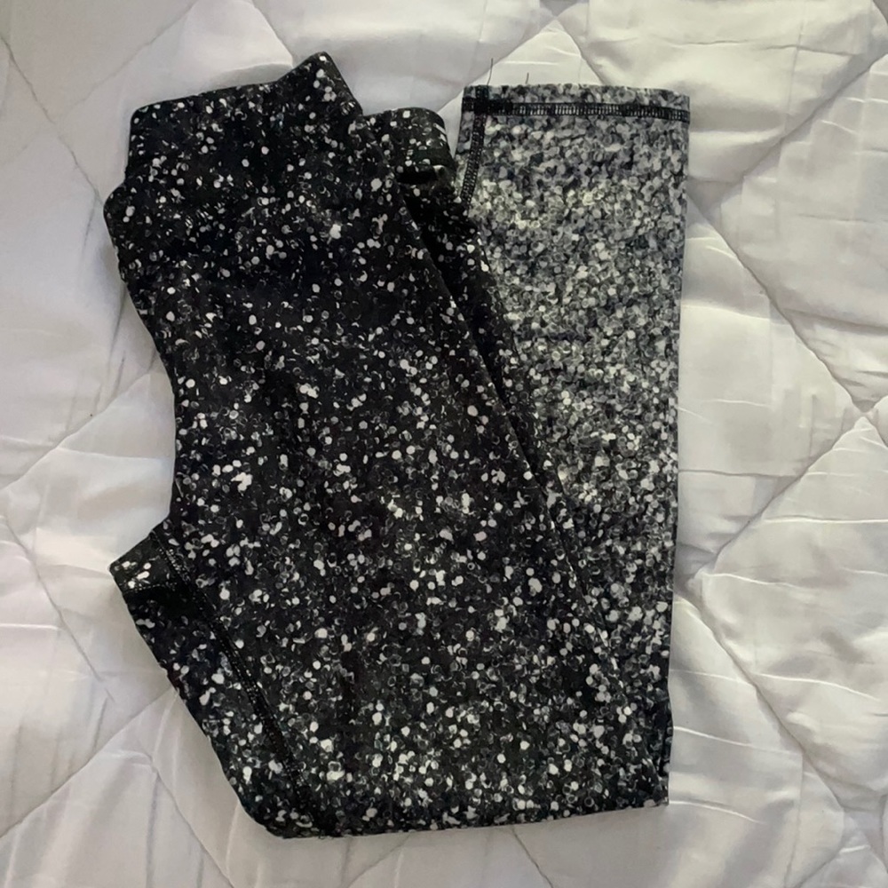 Terez glitter black and white leggings